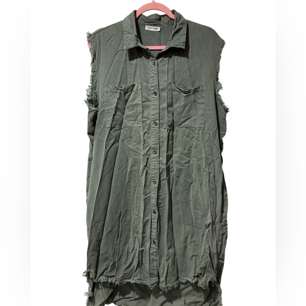 Carole Christian Design Frayed Fringe Dress
